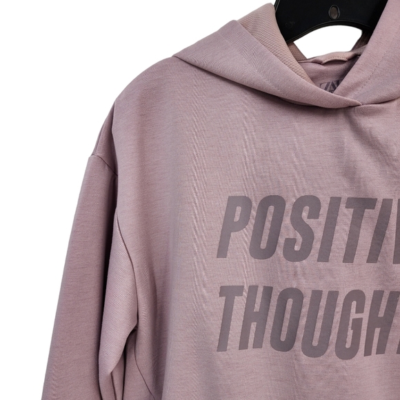 Zara Kid's Text Printed Hooded Sweatshirt - 13-14 - Picture 3 of 6